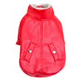 thumbnail image 2 of Eoperou Dog Jacket Solid Color Waterproof Faux Leather Pets Punk Costume for Winter, 2 of 8