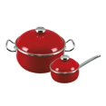 thumbnail image 3 of Batería de Cocina Vita 8 Piezas Hecha de Vitroacero Rojo Unitalla, 3 of 4