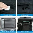 thumbnail image 4 of Insulated Lunch Bag for Men Women, Leakproof Reusable Insulated Lunch Bag with Adjustable Shoulder Strap Durable Waterproof Picnic Box for Work School Outdoor Freezable Lunch Container Bag-Pure Black, 4 of 7