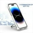 thumbnail image 2 of FIEWESEY for iPhone 15 Pro Case,with 360°Rotatable Ring Mlitary Drop Protection Translucent Slim Protective Ring Holder Shockproof Case Cover for iPhone 15 Pro 2023 (Clear), 2 of 7