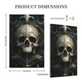thumbnail image 3 of Balery Gold Pattern Skull for Duplex Wall Plates Kit, Electrical Outlet Covers, Standard Size 1-Gang 5.0" x3.0", Electric Receptacle Plug Covers-Style V, 3 of 6