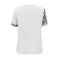 thumbnail image 2 of Vedolay Women's T-Shirts Womens Puff Short Sleeve Top Casual V Neck T-Shirts Summer Basic Tops Loose Fitting,White S, 2 of 5