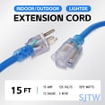 thumbnail image 2 of Cable de extensión para exteriores EP, 15 pies, 12/3, SJTW, 1875 W, 15 A, 125 V, azul, 2 of 7