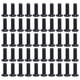 thumbnail image 1 of 50 Uds DIN 7985 tornillo de máquina de cabeza plana de acero totalmente roscado pernos chapados en Zinc negro sujetador M3x8, 1 of 9