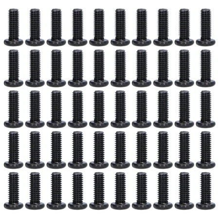 

Pan Machine Screws Black Zinc Plated Universal Tight Black Oxide Finish Fully Threaded For Office Equipment For Industry M3x8