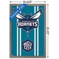 thumbnail image 3 of NBA Charlotte Hornets - Logo 20 Wall Poster, 14.725" x 22.375", Framed, 3 of 5