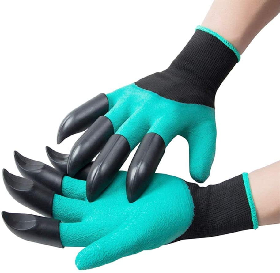 1 Pair Garden Genie Gloves with Claw Waterproof Gardening TH 
