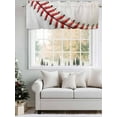 thumbnail image 5 of Baseball Texture Valances for Windows Usa Sport Rod Pocket Curtains Valance Short Window Treatment Drapes for Living Room, Bedroom Bathroom 54"&nbsp;W x 18" L, 5 of 5