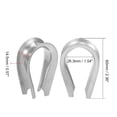 thumbnail image 2 of 10Pcs M12 Stainless Steel 23/64" - 13/32" Wire Rope Cable Thimbles Rigging, 2 of 3