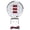 White Dial Silver Bezel, variant on Riousery 52mm Digital Voltage Oil Pressure Water Level Gauge Waterproof Voltmeter for Boat Yacht RV 9-32VDC Black Dial Black Bezel