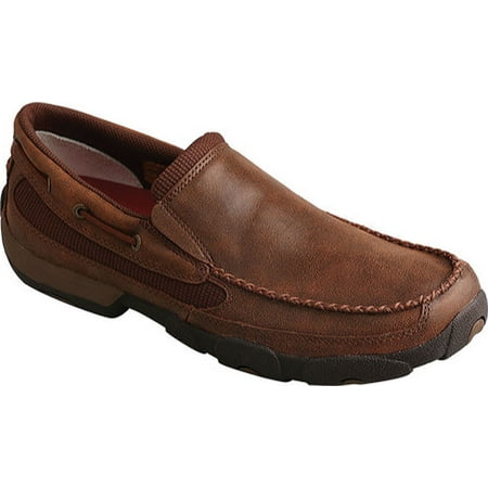 

Men s Twisted X MDMS009 Driving Moc Brown Leather 7 M
