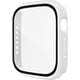 thumbnail image 3 of 2 Pack Hard PC Case with Tempered Glass Screen Protector Compatible with Apple Watch Series 3 42mm Case, Ultra-Thin Scratch Resistant Overall Protective Cover for iWatch Men Women, White, 3 of 5