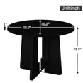 thumbnail image 4 of Round Dining Table for 4, Modern Kitchen Dining Table, 43 Inch Round Dining Table for Kitchen Living Room, 4 of 13