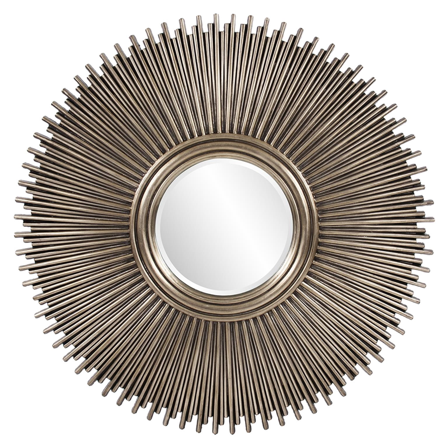 Tyler Dillon Singapore Starburst Round Wall and Accent Mirror - Silver - 50"