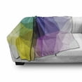 thumbnail image 3 of Modern Soft Flannel Fleece Throw Blanket, Fragmented Triangle Color Shades in Gradient Tones Mosaic Style Digital Pattern, Cozy Plush for Indoor and Outdoor Use, 60" x 80", Multicolor, by Ambesonne, 3 of 6