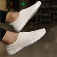 thumbnail image 4 of Womens Quick Dry Water Shoes Slip-On Barefoot Beach Pool Yoga Shoes Lightweight Non-Slip Aqua Socks White,Size 7.5, 4 of 6