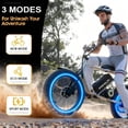 thumbnail image 5 of JVV High-Performance 20" Electric Commuter Bike for Adults - 500W Mid-Drive, 26MPH, 60-100 Miles Range, Dual Disc Brakes, 5 of 10