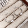 thumbnail image 1 of BF CLUB-pendientes redondos de perlas de Plata de Ley 925 para mujer y niña, joyería Sexy a la moda, regalo para fiesta y boda, pendientes para mujer, 1 of 2