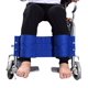 thumbnail image 2 of JM Cinturón de sujeción para piernas, algodón, elasticidad ajustable, reposapiés para silla de ruedas, antideslizante, correa de sujeción para piernas ajustable, cinturón de seguridad, tamaño universal (azul) ER, 2 of 5