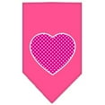 thumbnail image 3 of Pet and Dog Bandana Screen Printed, "Pink Swiss Dot Heart", 3 of 10