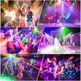 thumbnail image 4 of Luces de fiesta StageGlow bola de discoteca 9 lentes iluminación LED RGB sonido activado Control remoto, 4 of 8