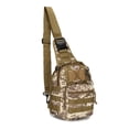 thumbnail image 1 of Hukapapa Bolso bandolera ajustable para exteriores, para hombres y mujeres, con bolsillos con cremallera, para senderismo, viajes, correr, ciclismo, camuflaje, 1 of 5
