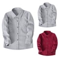 thumbnail image 3 of Ticikt Boys Long Sleeve Button Down Shirt, 3-16Y Kids Formal Dress Shirt for School Uniform, Stage Performance, Wedding,Grey, 3 of 3