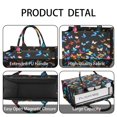 thumbnail image 4 of Large Capacity Tote Bag,Black Blue Yellow Butterfly Pattern Handbag Fashion Luxury Tote Bag,15.7"x13"x 5.1" Inches,Laptop Compatible, 4 of 6