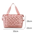 thumbnail image 2 of Bolsa de viaje Bolsa de gimnasio deportiva Bolsa de mano plegable Bolsa grande para pasar la noche con bolsillo mojadoPolvo de arándano, 2 of 5