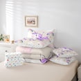 thumbnail image 5 of Feelyou Dreamy Unicorn Kid Bedding Comforter Set 7pcs, Watercolor Rainbow Print King Bedding Sets, Cloud Stars Galaxy Reversible Bed Sheets, Ultra Soft Bedroom Decor, 5 of 7