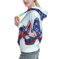 thumbnail image 2 of Lsque Cute Gnomes in USA1 Pattern Casual Women's Hoodie,Hooded Sweatshirt with Kangaroo Pocket,Pullover Hoodie with Eye-catching Drawstrings-Medium, 2 of 7