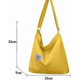 thumbnail image 2 of Hobo Bag, Women's Canvas Handbag Crossbody Bag Beach Bag Simple Shoulder Bag Ladies Large Cotton Tote Handbag Girls Shopping Bag for Travel Daily Use, 2 of 4