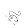 thumbnail image 4 of Adjustable Squiggle Filigree Coil Wrap Ring .925 Sterling Silver Band Jewelry Female Male Size 9, 4 of 4