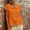 Orange, variant on Womens Summer Tops Crewneck Shot Sleeve Solid Casual Daily Shirt Orange L