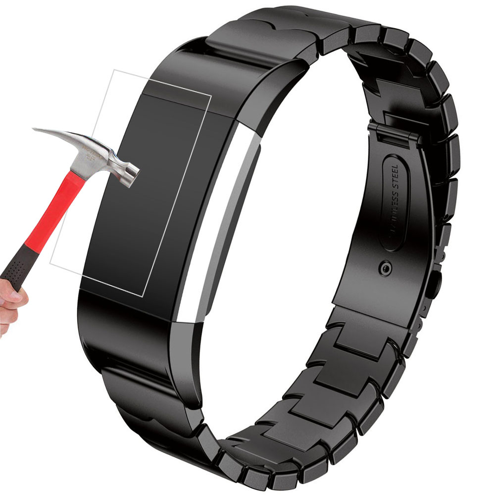 Premium Transparent LCD Screen Protector Film for Fitbit charge 2