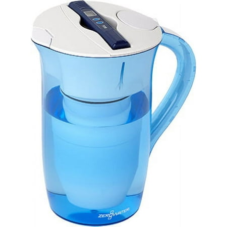 ZeroWater 10 Cup Blue & White Round Pitcher Sealed Lid & Reservoir, Each