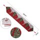 thumbnail image 5 of Camino de mesa navideño de 72 pulgadas de largo, lino de arpillera, tema navideño, café rojo, fiesta de comedor al aire libre JM, 5 of 5