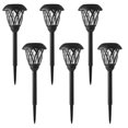 thumbnail image 2 of Jardín Luz Solar IP44 Lámpara de tierra impermeable Lámpara de camino de decoración inalámbrica para exterior, luz cálida 6 piezas Inevent HA005997-02B, 2 of 7