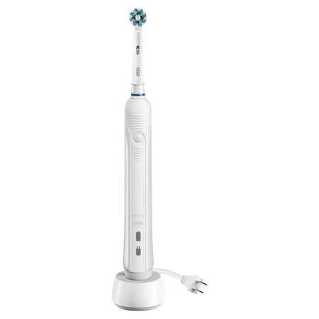 Oral-B 1000 CrossAction Electric Toothbrush, White, Powered by (Best Electric Toothbrush To Remove Tartar)
