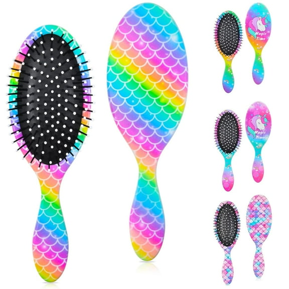 Ausletie Wet Hair Brush Detangling Brush for Kids Girls, Hair Brush for Girls Women, Wet Dry Brush Detangler for Thick Hair, Pain Free Comb for All Hair Types