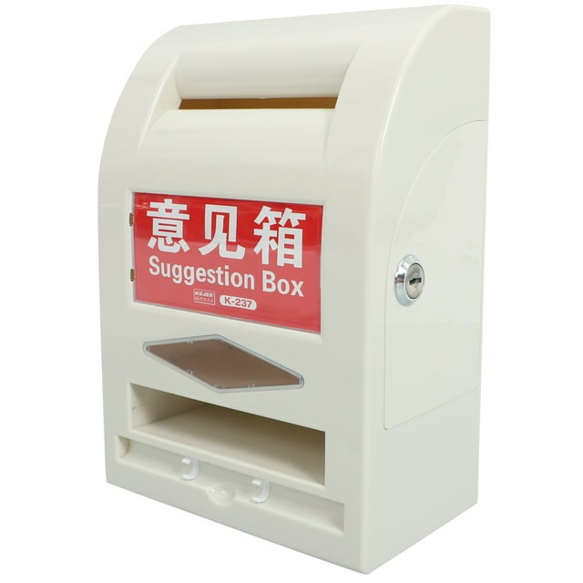 KAKOWELY office mailbox Locking Mailbox Wall Mounted Suggestion Box With Keys Donation Box Collection Box Lock Ballot Box Key Drop Box For Home Office Door