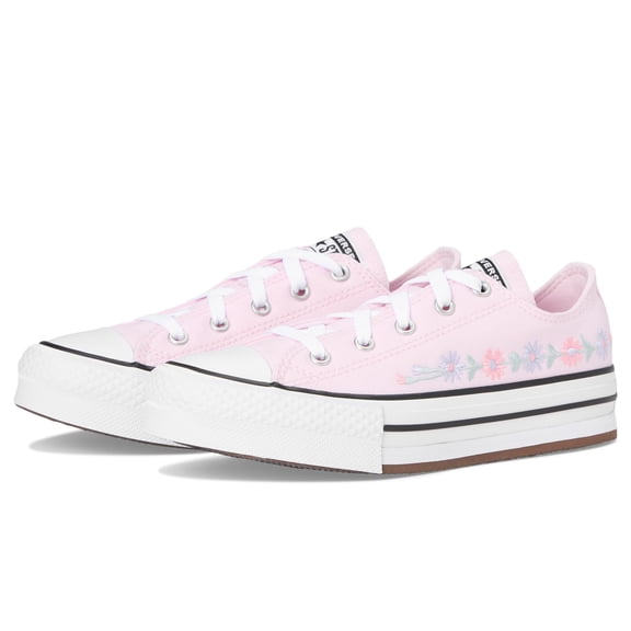 Converse Unisex Chuck TaylorÂ® All StarÂ® Eva Lift (Little Kid) Sugar Berry/White/Black 13 Medium