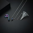 thumbnail image 6 of Cross Fish hook Urn Necklace for Ashes for Men Women Cremation Jewelry Pendant Fishing in Heaven Memorial Keepsake Ash Holder, 6 of 6
