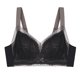 thumbnail image 1 of Women‘s Plus Size Bras Full Figure Lace Double Layer Ultimate Comfy Original Wirefree Support Bra Black D 44 Unique Bargains Sujetadores Básicos, 1 of 6