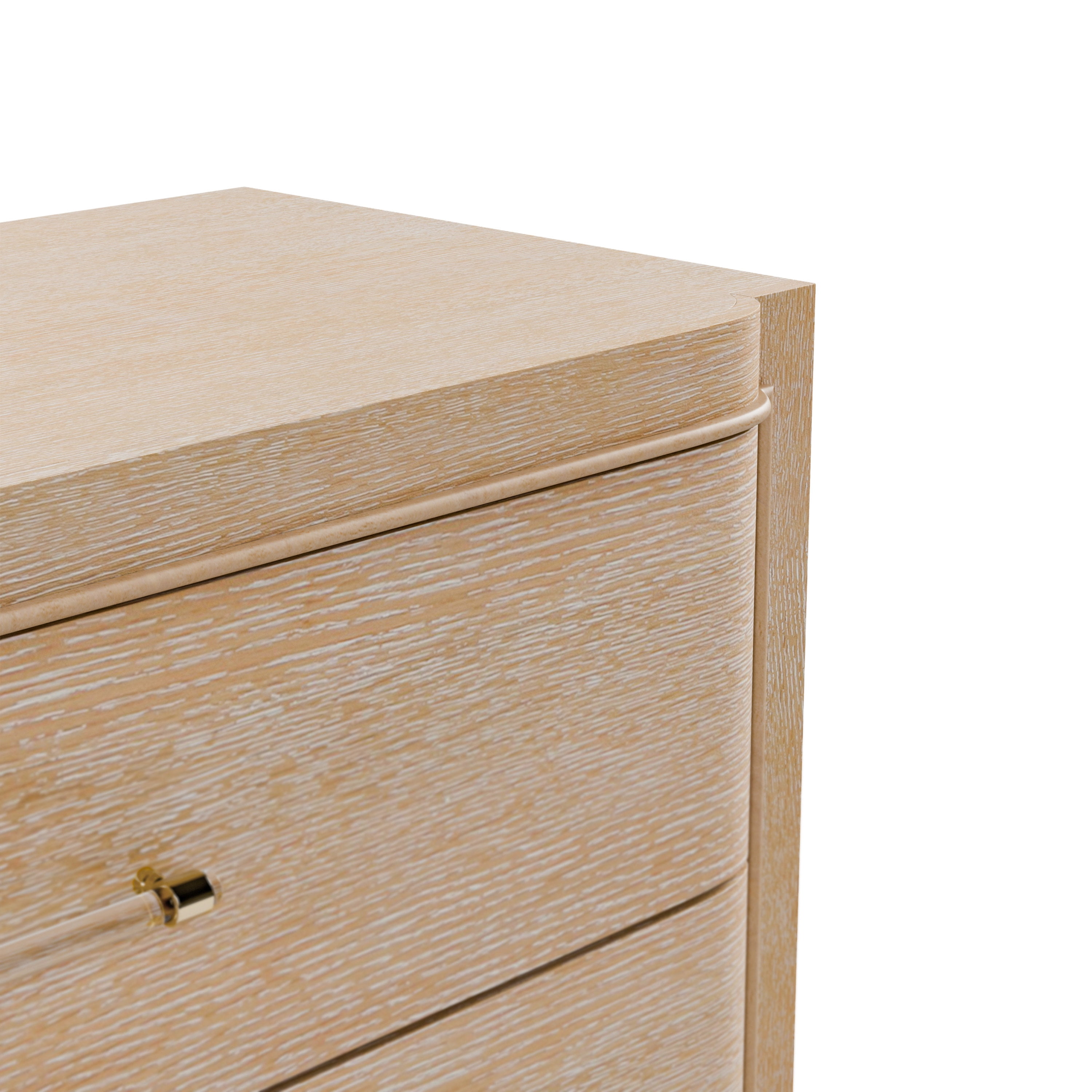 Furniture of America Enmi 2-Drawer Solid Wood Adult Nightstand with USB Port, Natural Oak