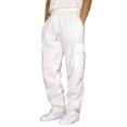thumbnail image 1 of Men‘s Fitness Running Pants Lace Up Loose Waist Wide Foot Solid Color Pocket Loose Wool Sweatpants, 1 of 4