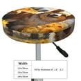 thumbnail image 4 of Honeii Cute Corgi Sunflower Bar Stool Covers – Perfect Fit for 12" to 14" Round Stools, Crease-Resistant, Stretchy, Washable & Dustproof Seat Slipcovers-12 inch, 4 of 7