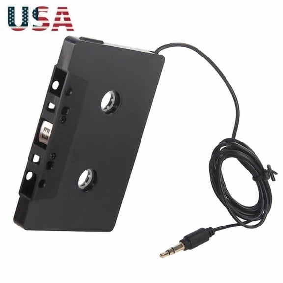 3.5Mm Aux Audio Cassette Tape Adapter Play Music Cd Player Converter For Car C