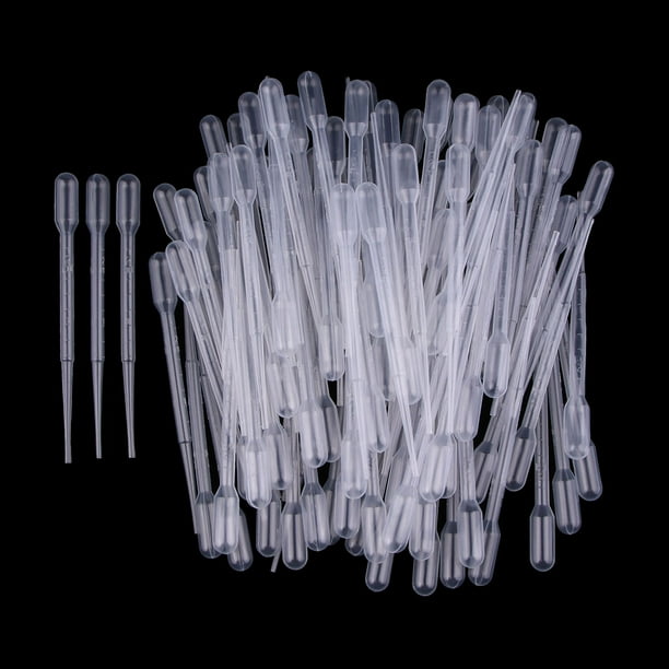 100PCS 2ml Pipetas de Transferencia de Plástico Desechables, Gotero Calibrado, Adecuados para Aceites Esenciales Y Laboratorio de Ciencias, Fundición Macarena Pipetas de transferencia