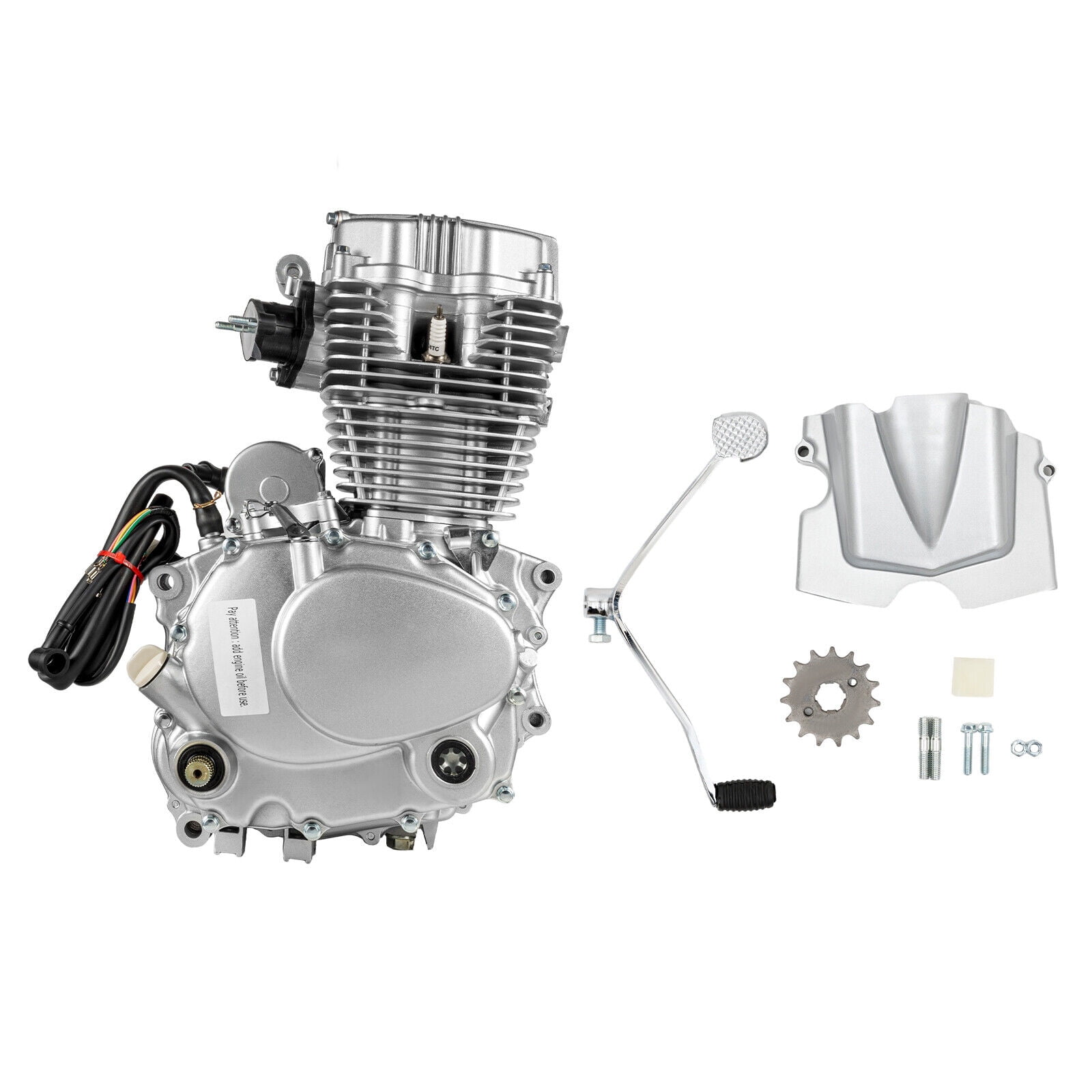 200cc/250cc 4 Stroke Engine Motor for Motorcycle Single Cylinder ATV Dirt Bike Engine CG250 with 5-Speed Manual Transmission Vertical Dirt Bike Air-Cooled Engine Motor